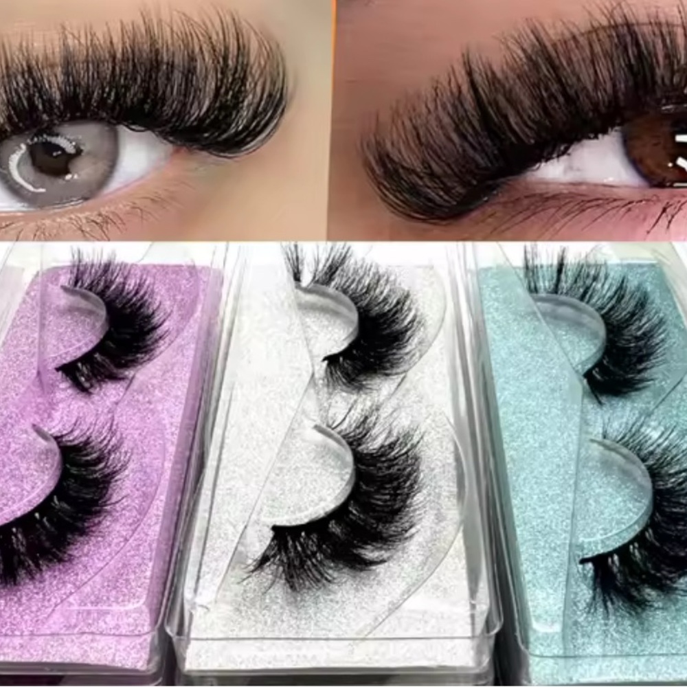 3 pairs set Faux Mink Luxurious False Lashes